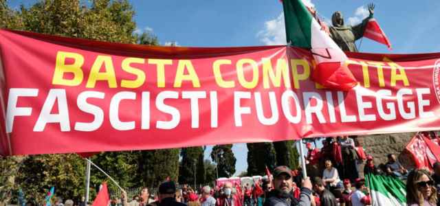 Assalto Cgil, manifestazione anti-fascista