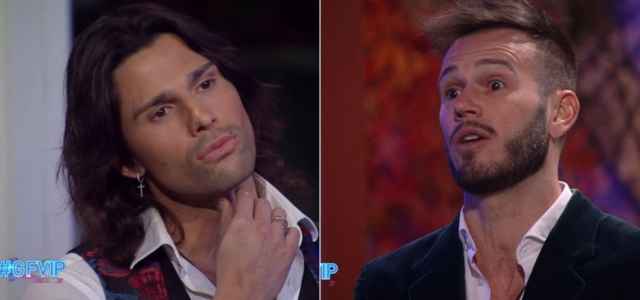 Matteo Diamante contro Luca Onestini al GF Vip (Foto: Screenshot)